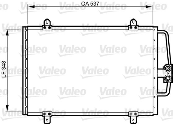 VALEO Kondensaator,kliimaseade 816912