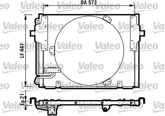 VALEO Kondensaator,kliimaseade 816981