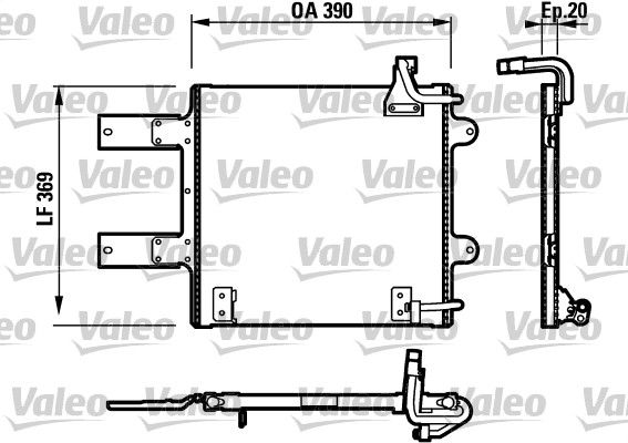 VALEO Kondensaator,kliimaseade 817246