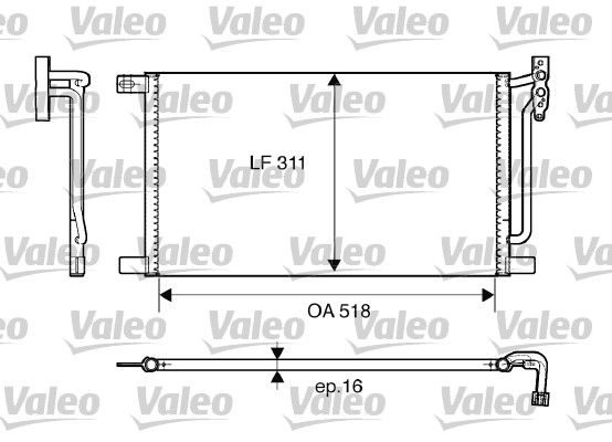 VALEO Kondensaator,kliimaseade 817405