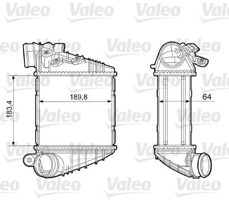 VALEO Kompressoriõhu radiaator 817457