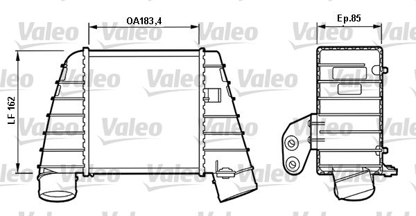 VALEO Kompressoriõhu radiaator 817488