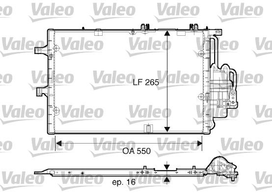 VALEO Kondensaator,kliimaseade 817610