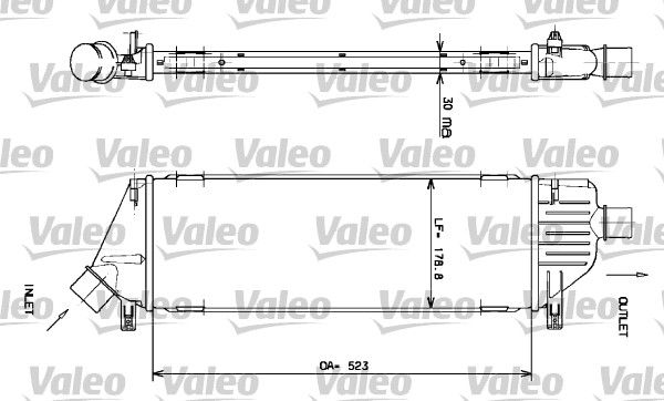 VALEO Kompressoriõhu radiaator 817640