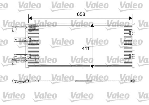 VALEO Конденсатор, кондиционер 817645