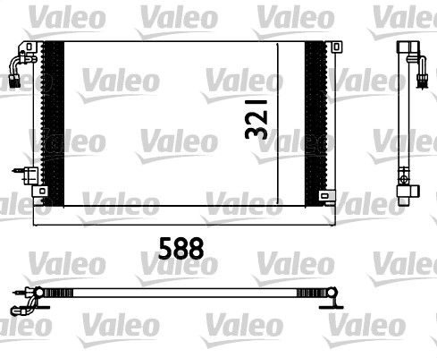 VALEO Kondensaator,kliimaseade 817655