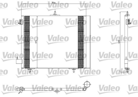 VALEO Конденсатор, кондиционер 817663