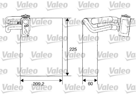 VALEO Испаритель, кондиционер 817682