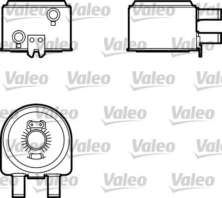 VALEO масляный радиатор, двигательное масло 817704