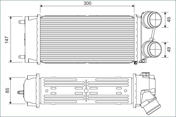 VALEO Kompressoriõhu radiaator 817845