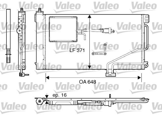 VALEO Kondensaator,kliimaseade 817849