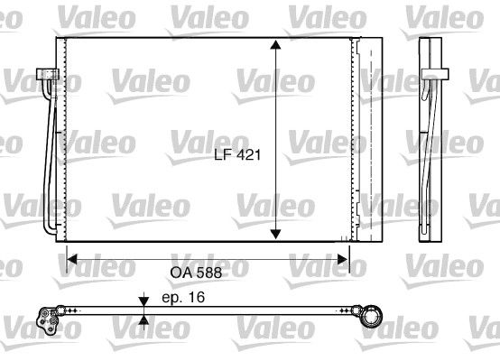 VALEO Kondensaator,kliimaseade 817850