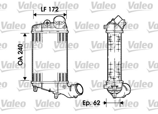 VALEO Kompressoriõhu radiaator 817862