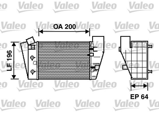 VALEO Kompressoriõhu radiaator 817869