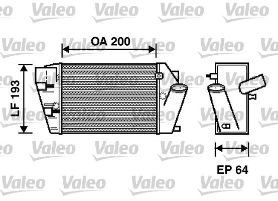 VALEO Kompressoriõhu radiaator 817870