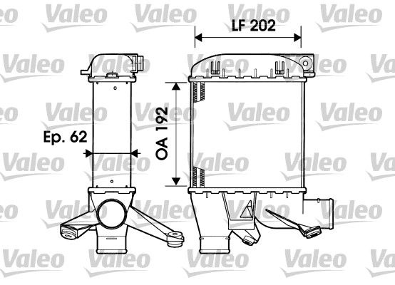 VALEO Интеркулер 817876