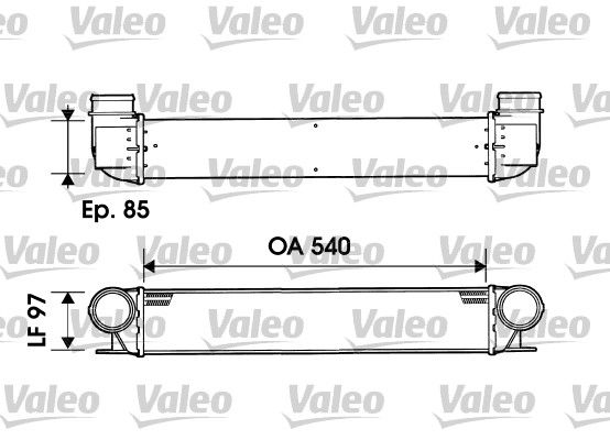 VALEO Kompressoriõhu radiaator 817877