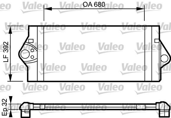 VALEO Интеркулер 817927