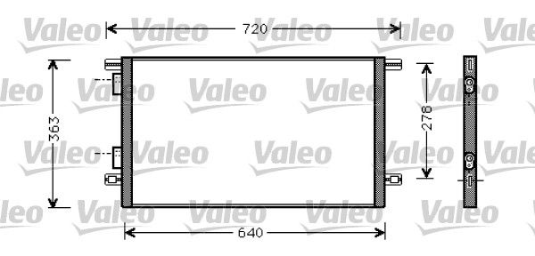 VALEO Kondensaator,kliimaseade 818008