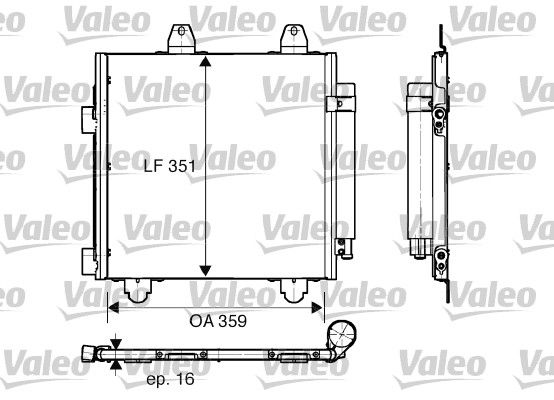 VALEO Kondensaator,kliimaseade 818013