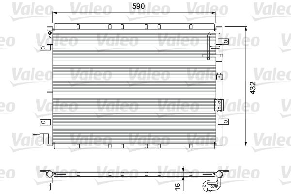 VALEO Kondensaator,kliimaseade 818080