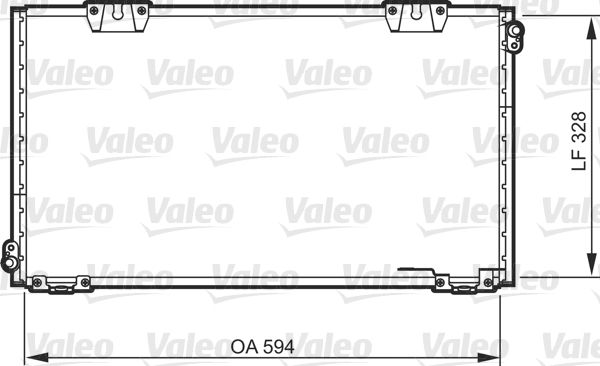 VALEO Конденсатор, кондиционер 818104