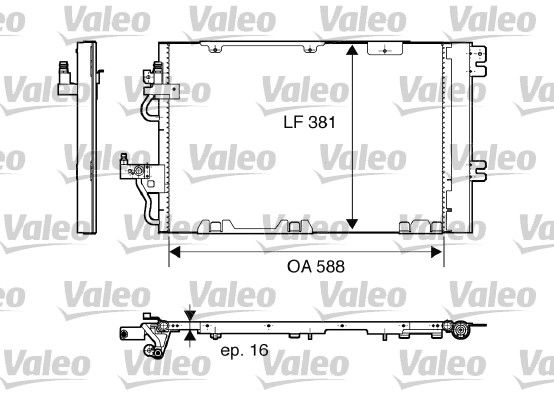 VALEO Kondensaator,kliimaseade 818114