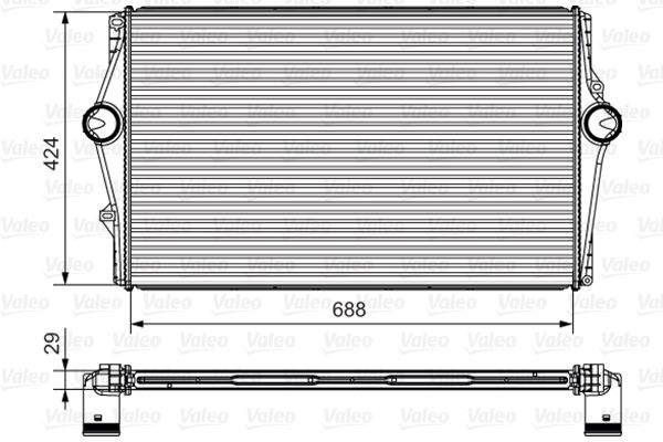 VALEO Kompressoriõhu radiaator 818281