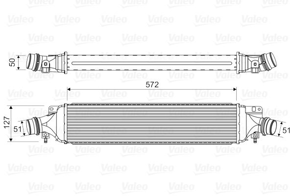 VALEO Kompressoriõhu radiaator 818329