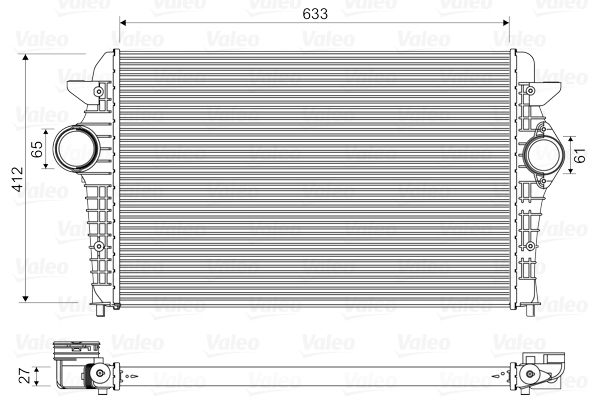 VALEO Kompressoriõhu radiaator 818344