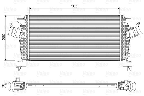 VALEO Kompressoriõhu radiaator 818565