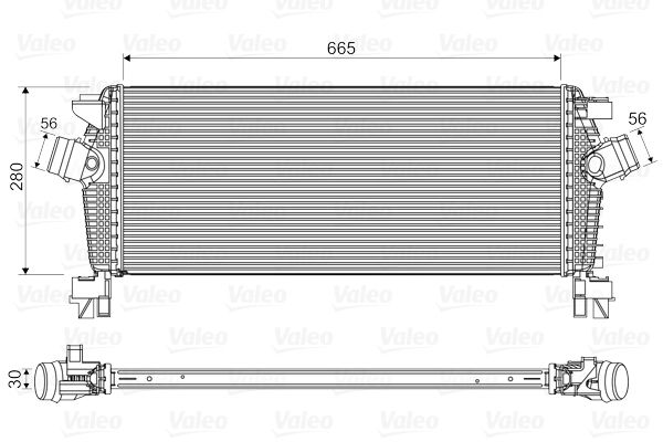 VALEO Kompressoriõhu radiaator 818566