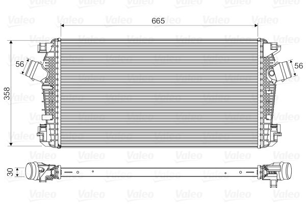VALEO Kompressoriõhu radiaator 818567
