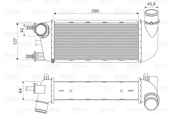 VALEO Kompressoriõhu radiaator 818582