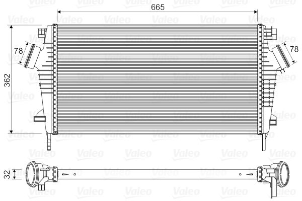VALEO Kompressoriõhu radiaator 818603