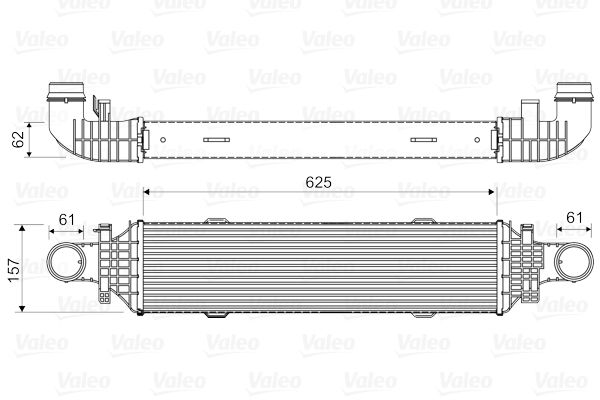 VALEO Kompressoriõhu radiaator 818631