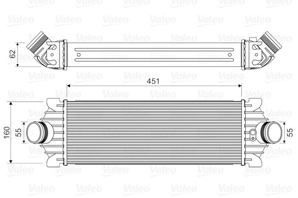 VALEO Kompressoriõhu radiaator 818644