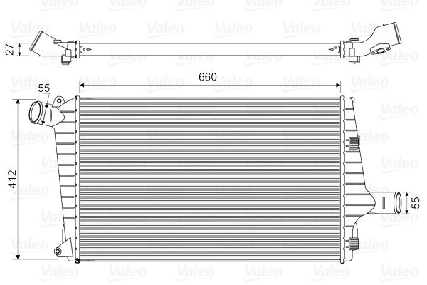 VALEO Kompressoriõhu radiaator 818657