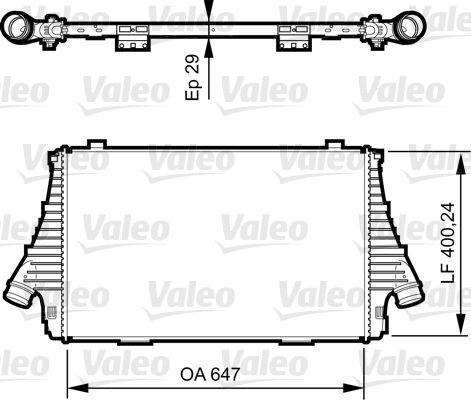 VALEO Kompressoriõhu radiaator 818721