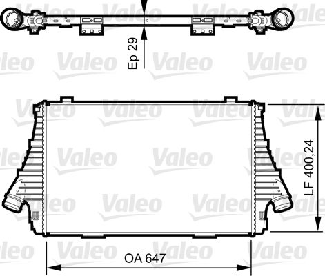 VALEO Интеркулер 818721