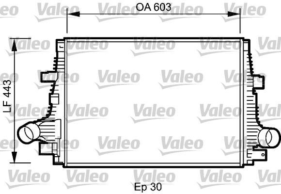 VALEO Kompressoriõhu radiaator 818794