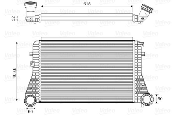 VALEO Kompressoriõhu radiaator 818795