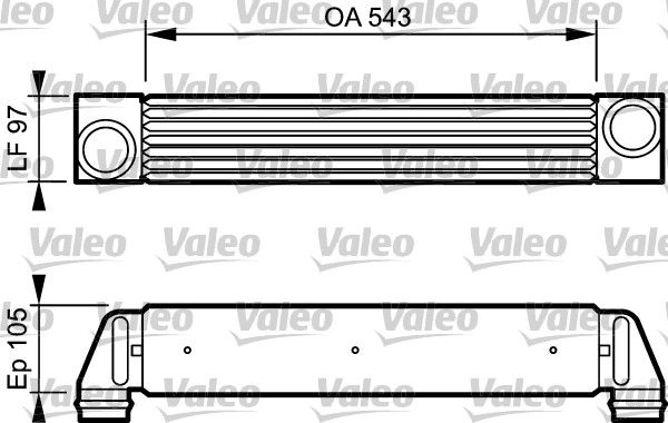 VALEO Kompressoriõhu radiaator 818796