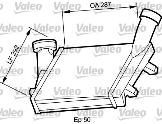 VALEO Kompressoriõhu radiaator 818815