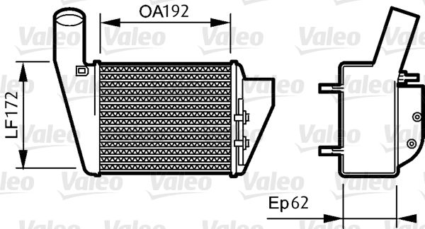 VALEO Kompressoriõhu radiaator 818828