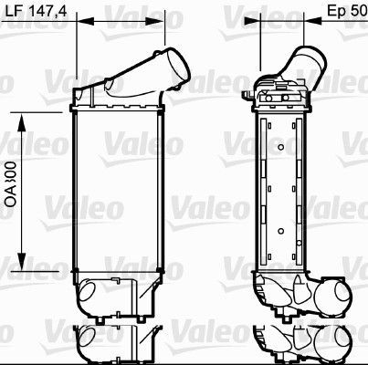 VALEO Kompressoriõhu radiaator 818836