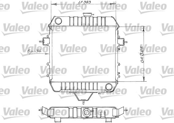 VALEO Radiaator,mootorijahutus 819203