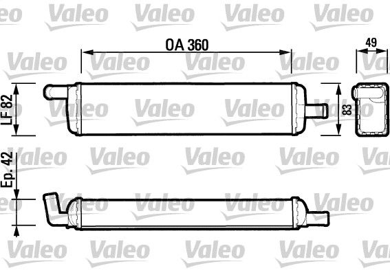 VALEO Теплообменник, отопление салона 883473