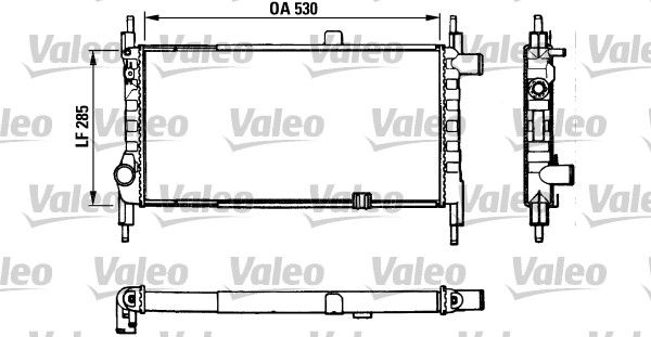 VALEO Radiaator,mootorijahutus 883857