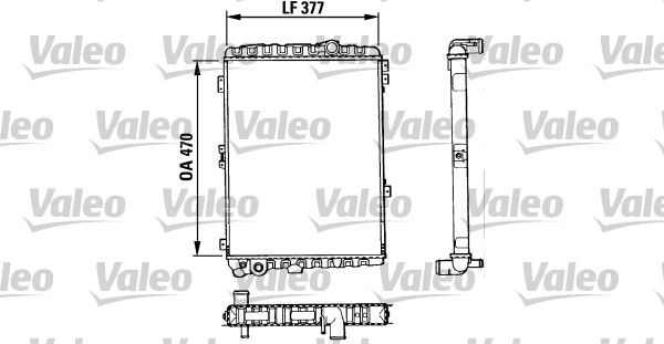 VALEO Radiaator,mootorijahutus 883863